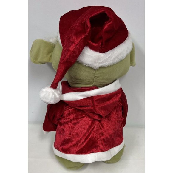 Star Wars Yoda Santa Claus Plush Christmas Holiday Door Greeter 22" - Picture 2 of 3